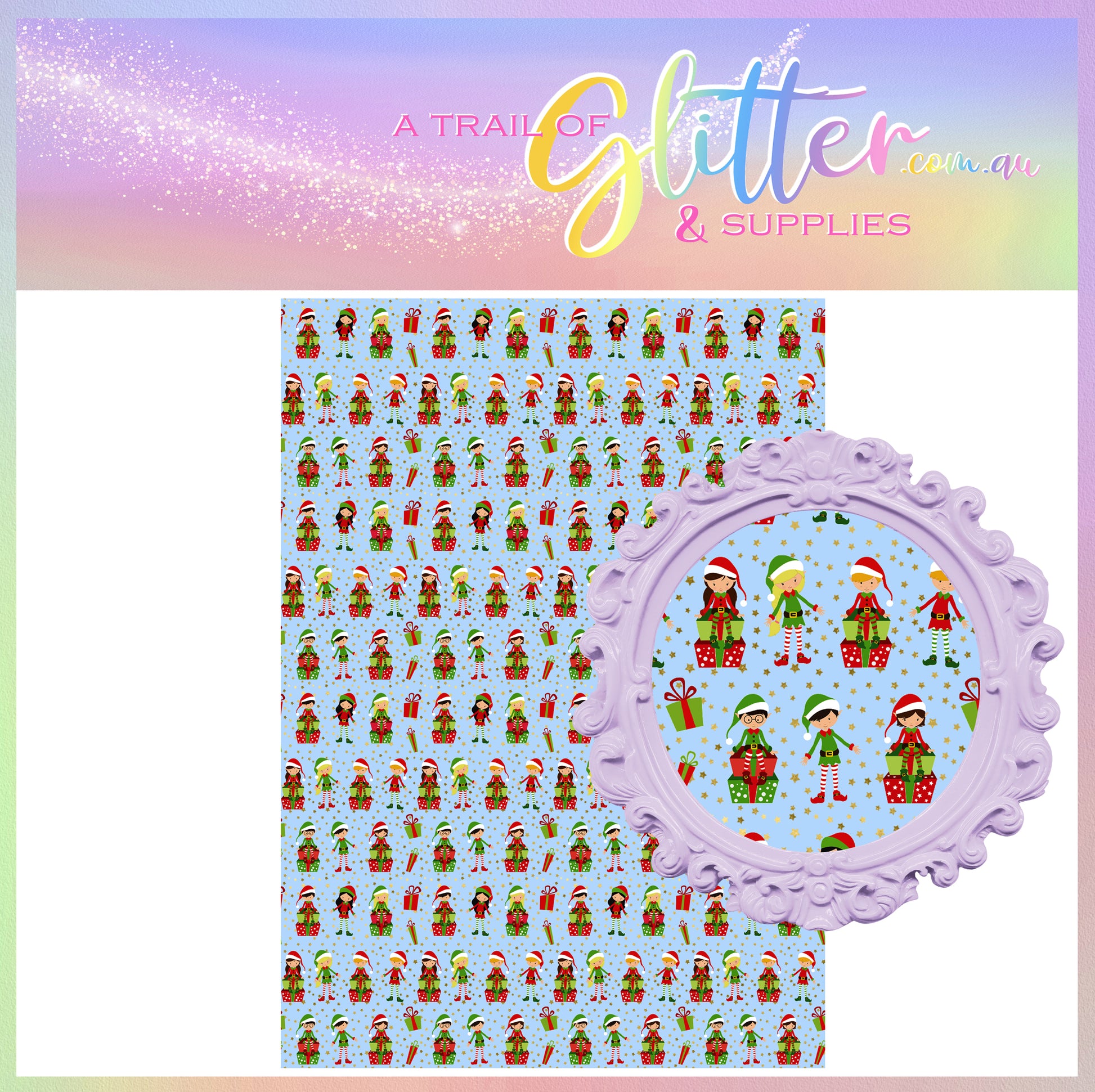 Christmas Elves Blue – A Trail of Glitter