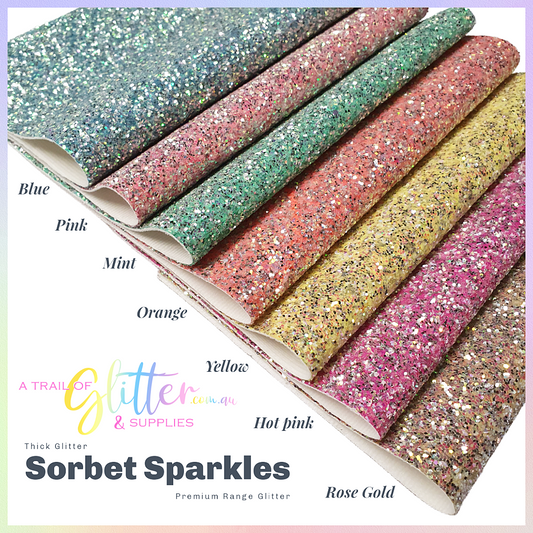 Sorbet Sparkles Ultra Premium Chunky Glitter - (sold as a set or singular) all colours listed inside.