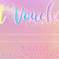 A Trail of Glitter Gift Vouchers