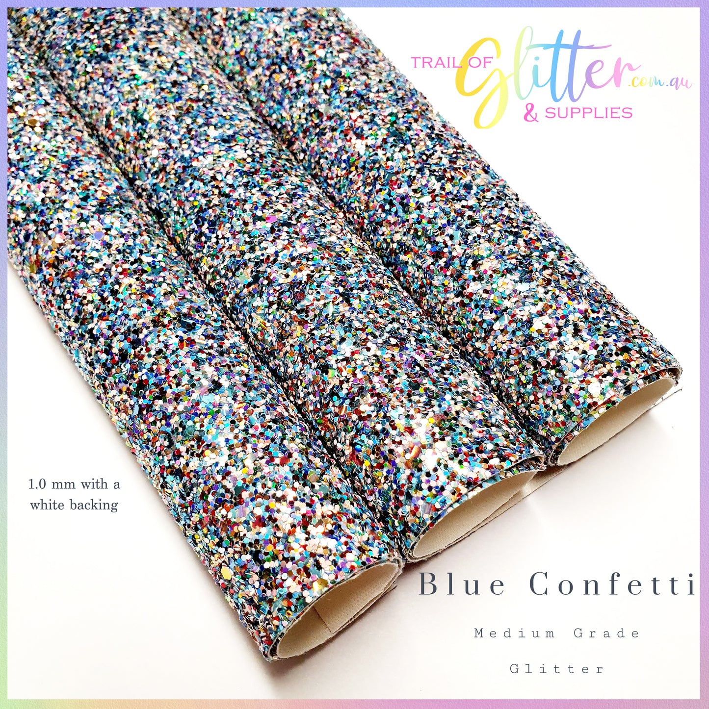 Chunky Glitter - Blue Confetti