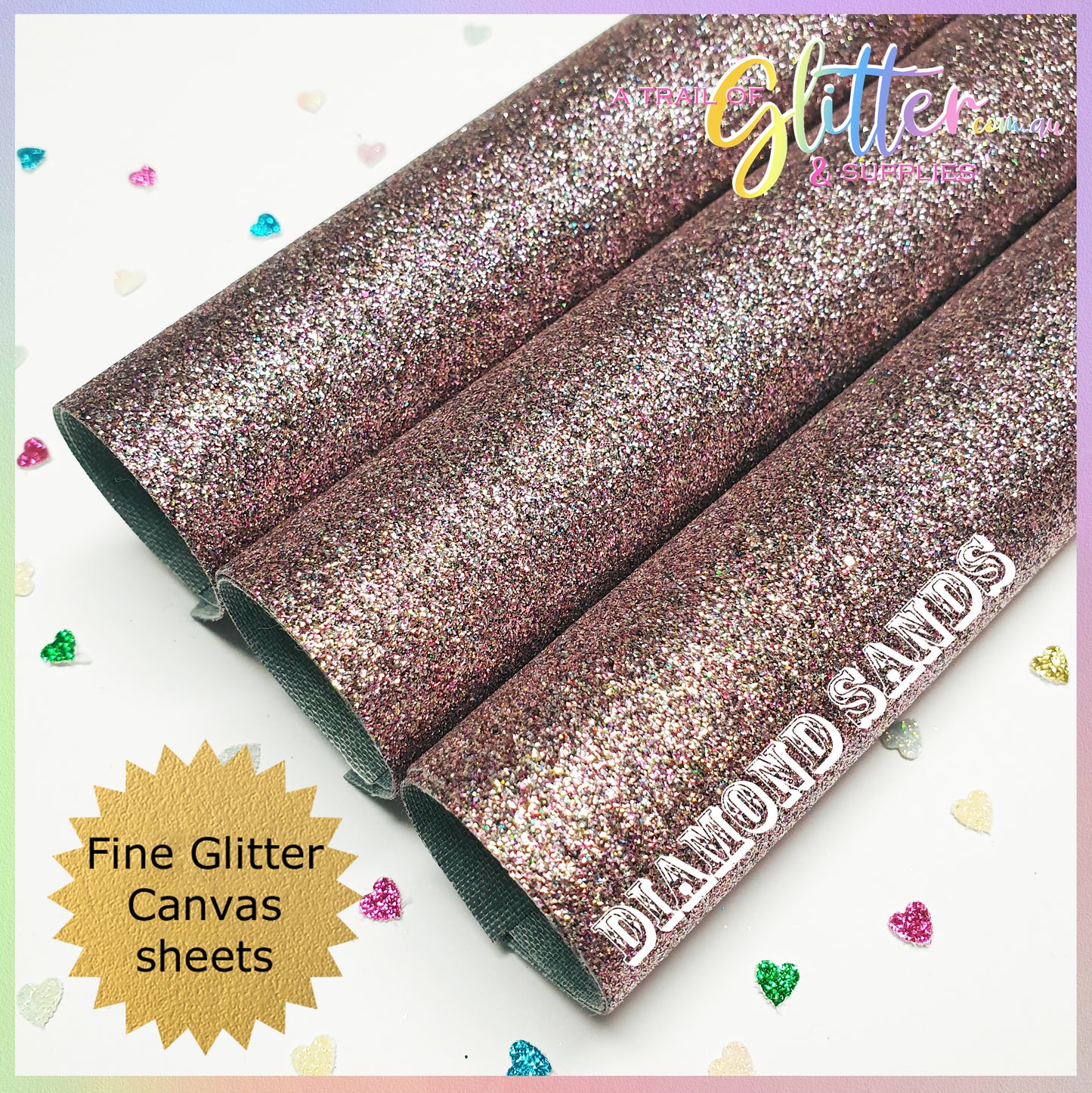 Fine Glitter Diamond Sands A4 Sheet 20x34cm #78